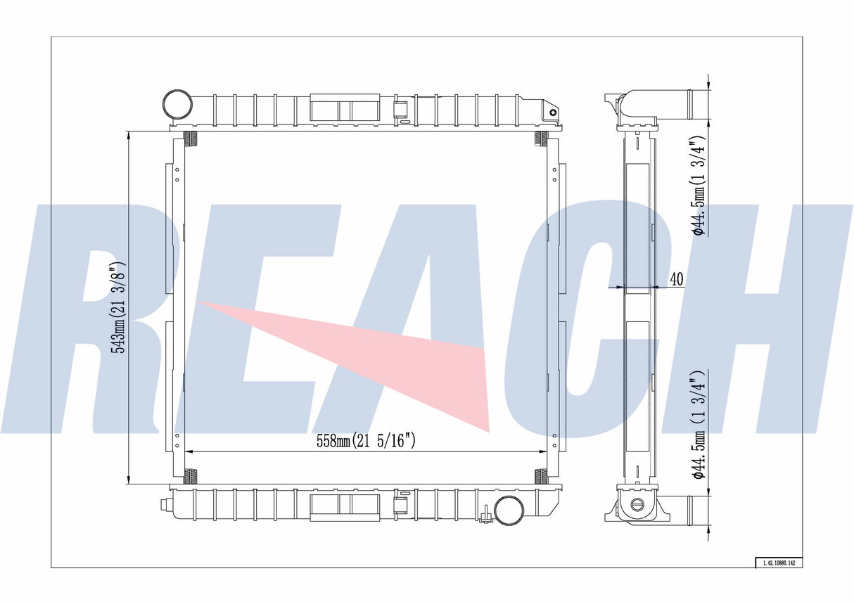 Iveco /Eurocargo I-Iii Radiator 1991-2015 100304810