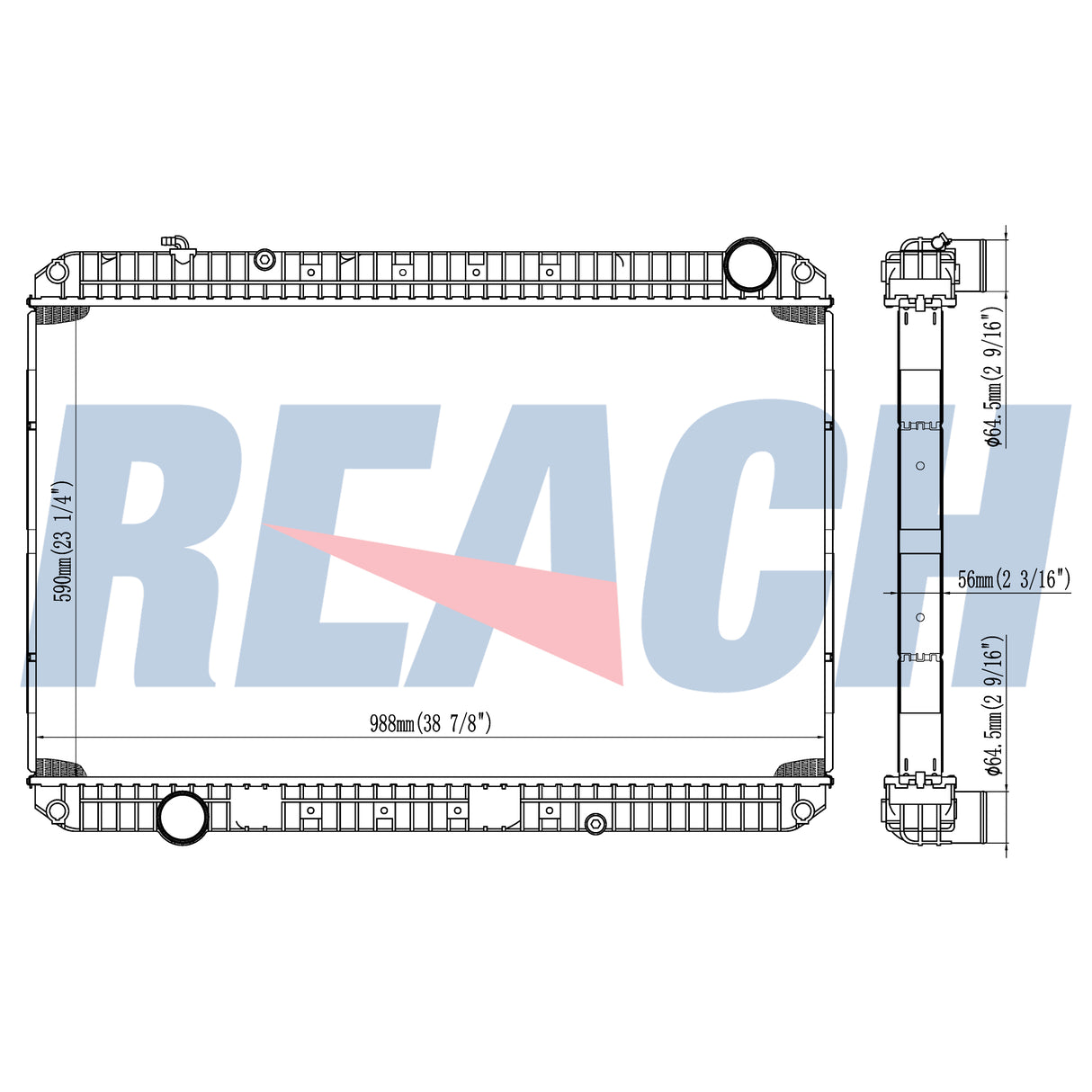 Freightliner Xb Coach Motorhome 2008 Mt Radiator 2008 3S0118080000