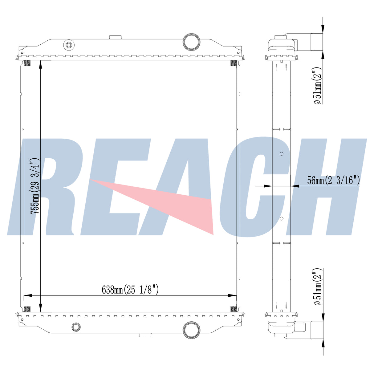 Blue Bird Bluebird/Carpenter-Tc/Fe Radiator 1996-1999 1003476