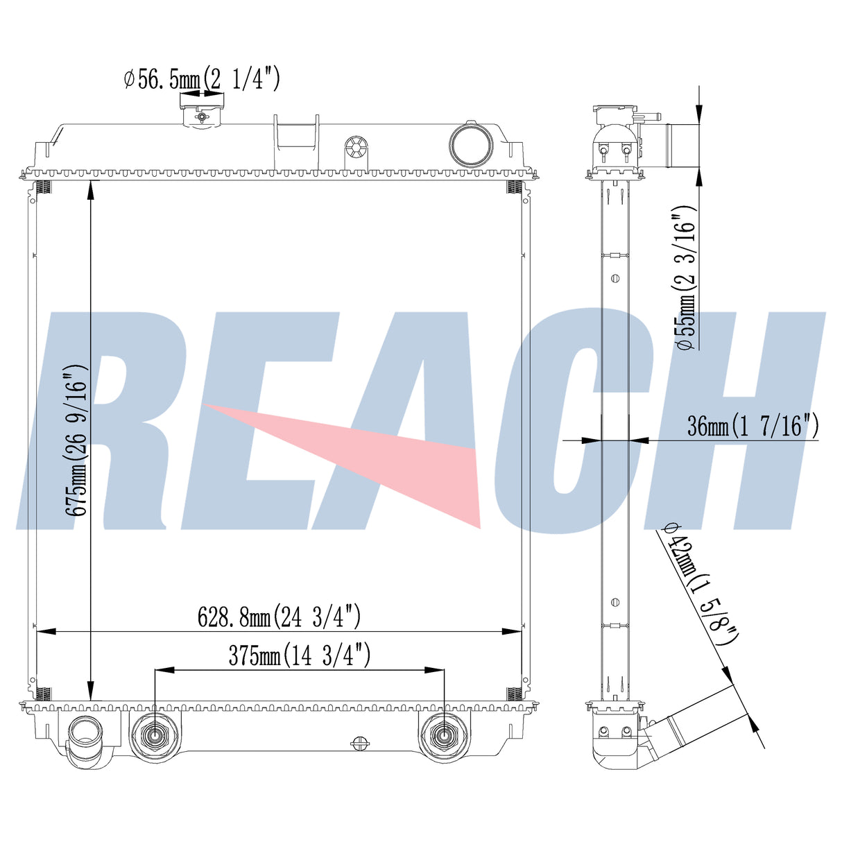 Hino Hino-165/185 Radiator 2008-2010 1.64e+304