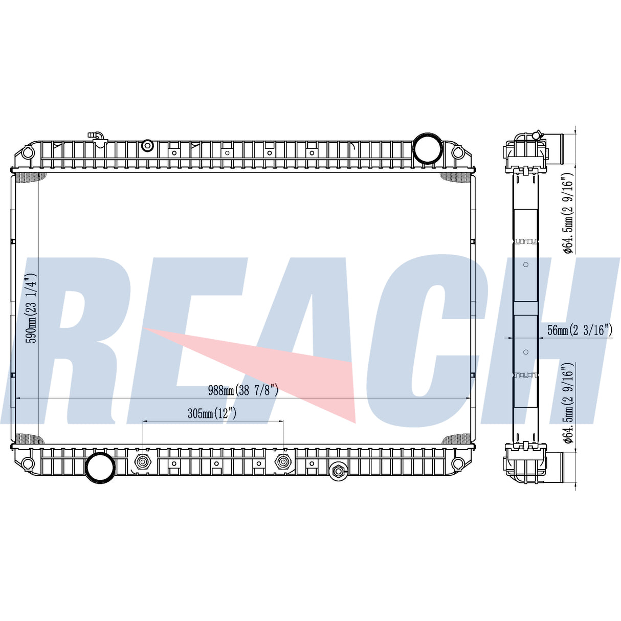Freightliner /Sterling/Thomas Bus Radiator 800097