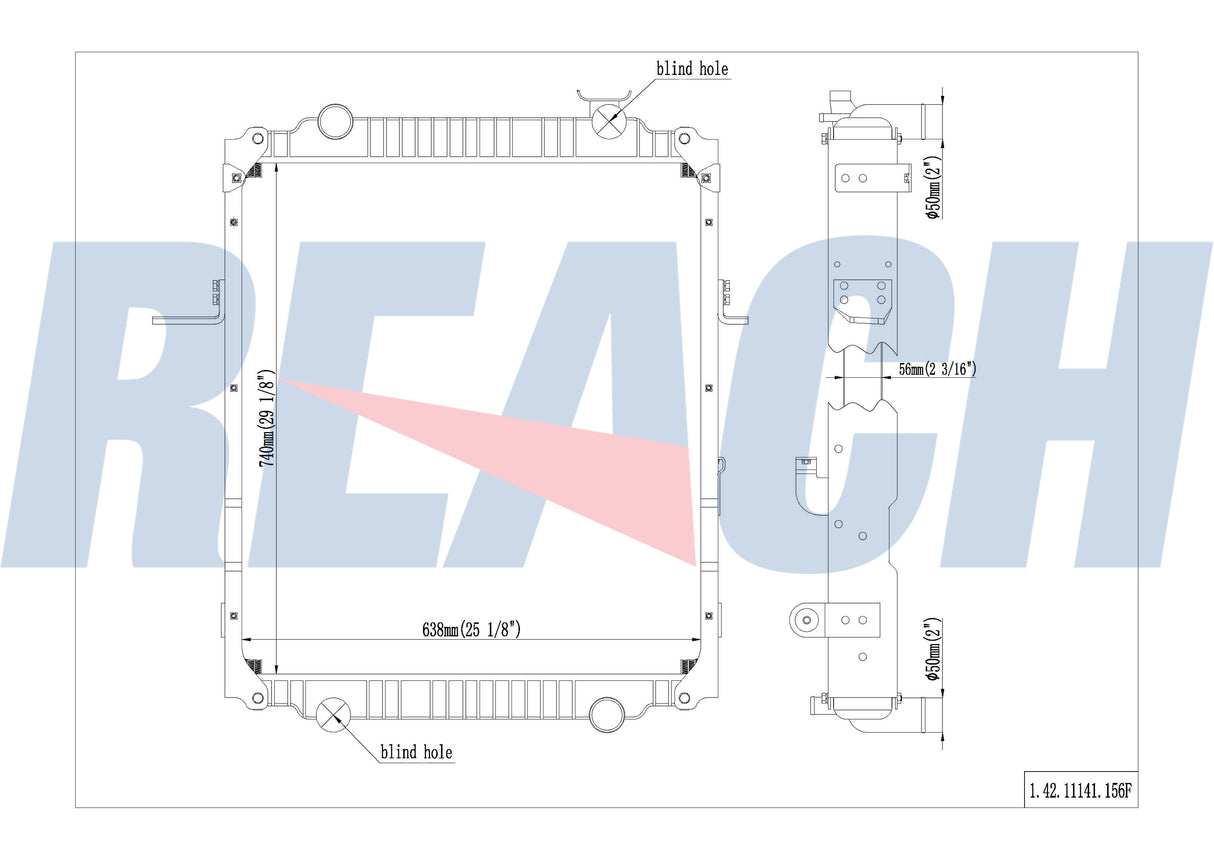 Volkswagen Caminhoes E Constellation Diesel Radiator 2006-2012 2T21212513AC