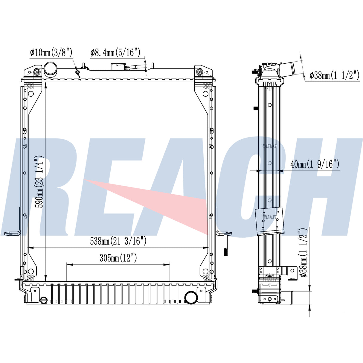 Isuzu Npr/Nqr/Nrrseries;Isuzu Radiator 2004-2013 8973115580