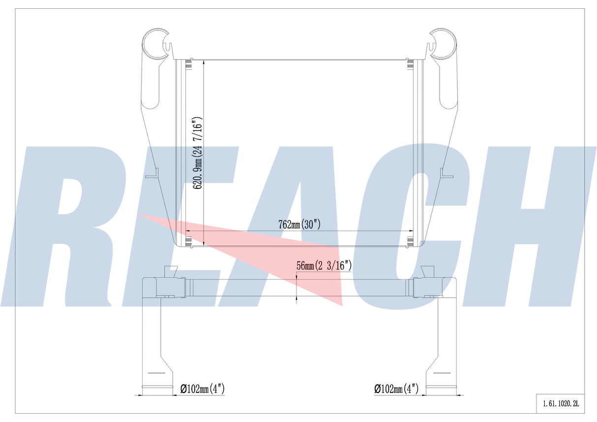 Mack R, Rd & Cv Models Charge Air Cooler 1987-2007 4857540001