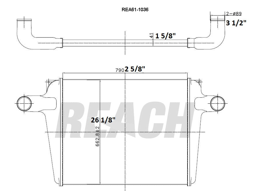 GMC Kodiak / Topkick Charge Air Cooler 97071601