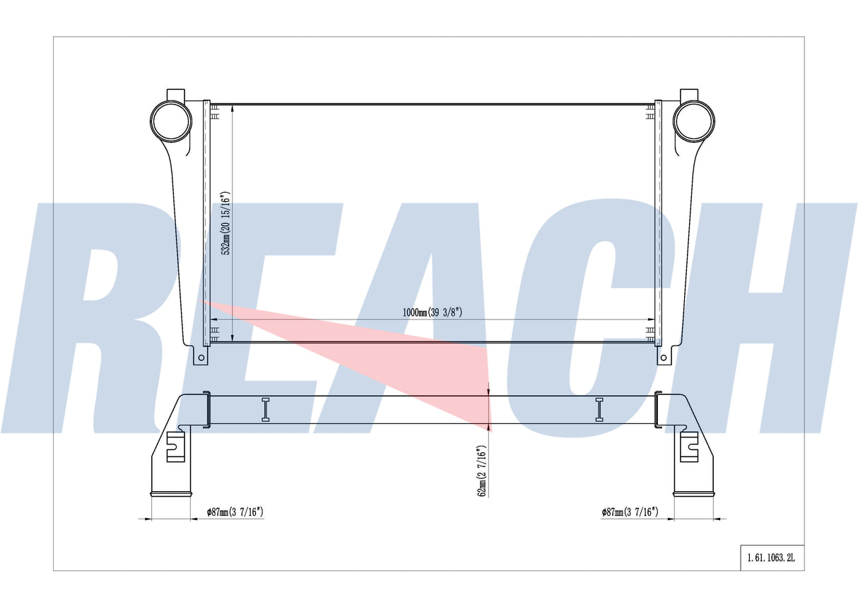 Mack Chch.9l/Mack Charge Air Cooler 1999-2003 17310