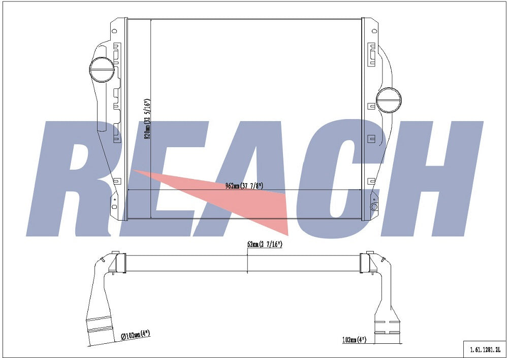 Freightliner Cascadia Charge Air Cooler 2002-2010 A0526617010