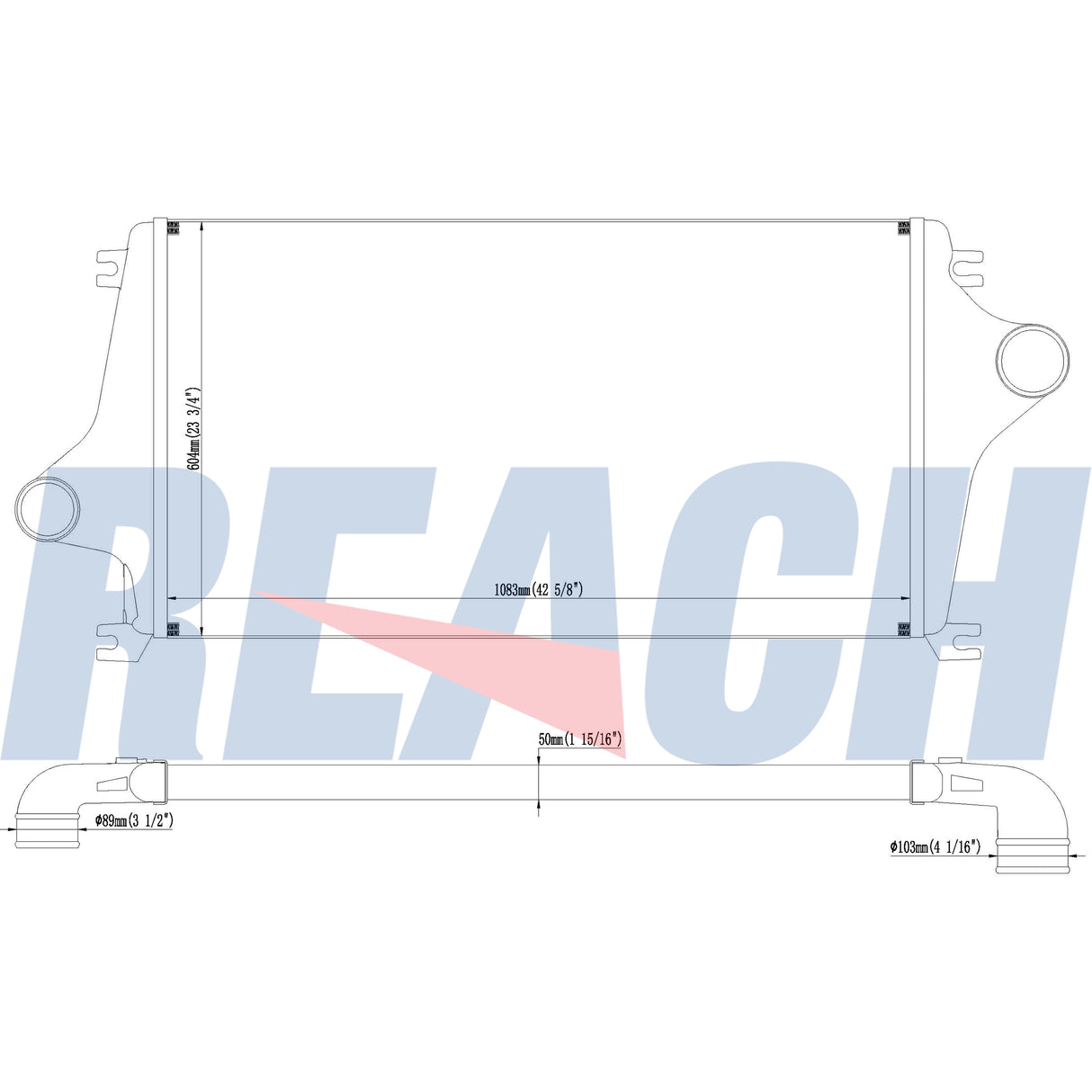 International International/Navistar-Workstar 7000 Charge Air Cooler 2010-2022 1030398