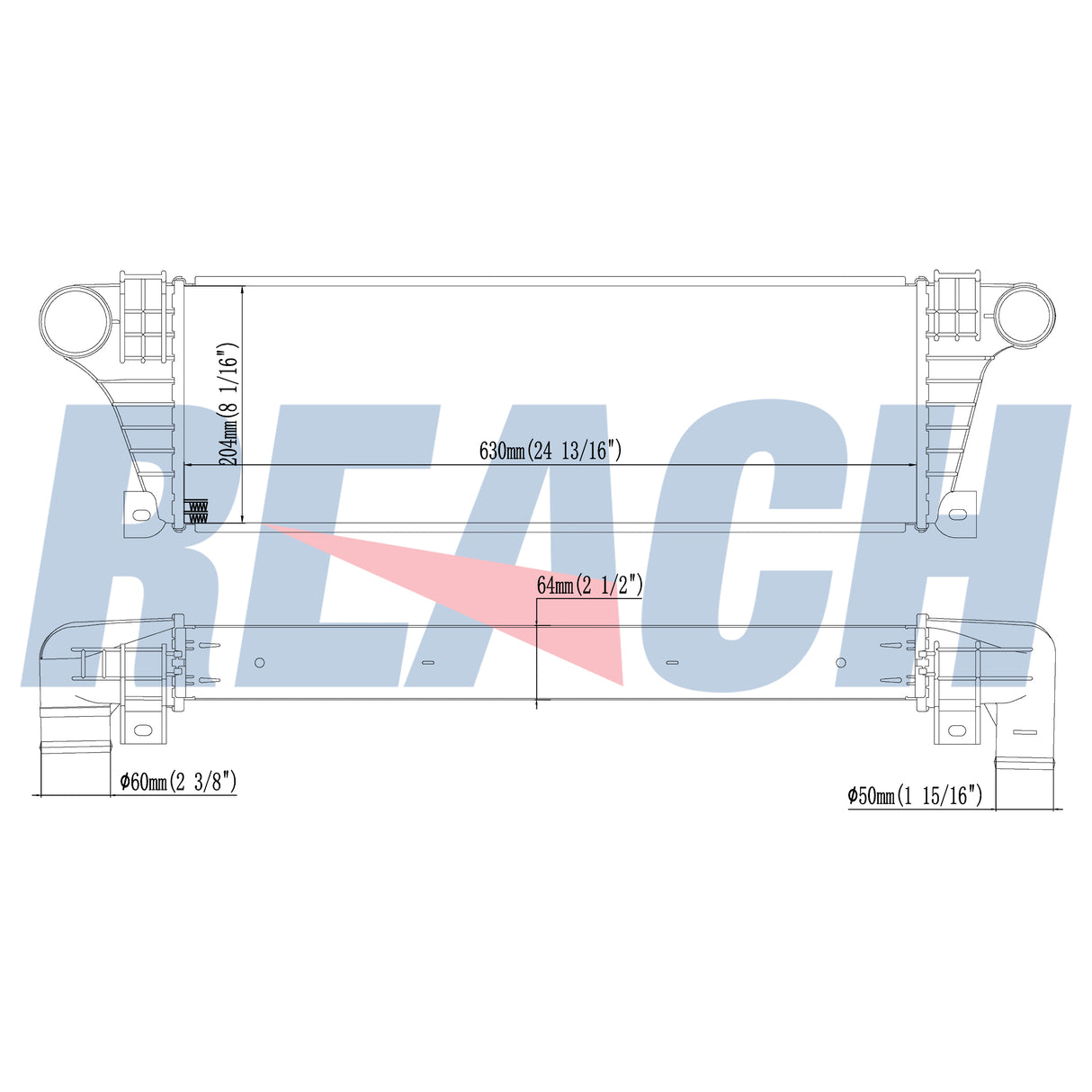 Iveco Daily Charge Air Cooler 2000-2007 93828087