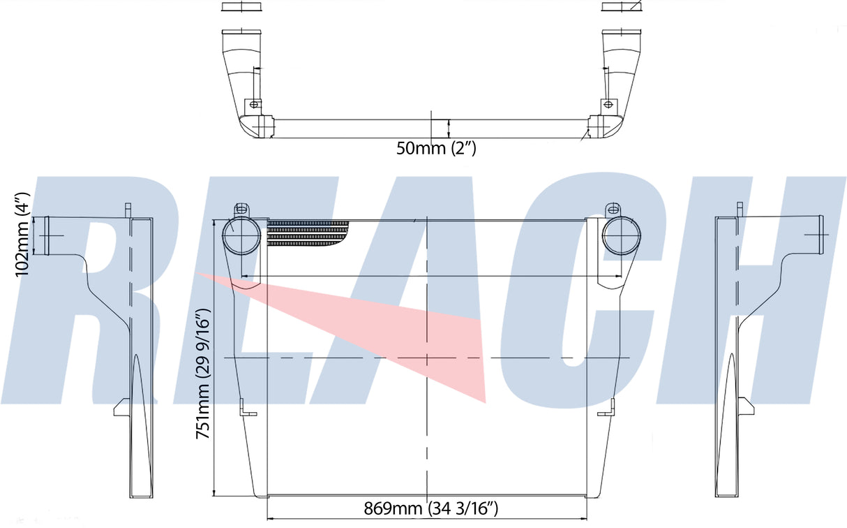 Peterbilt, Kenworth 385 Bar-And-Plate Charge Air Cooler ABPN09BH20B