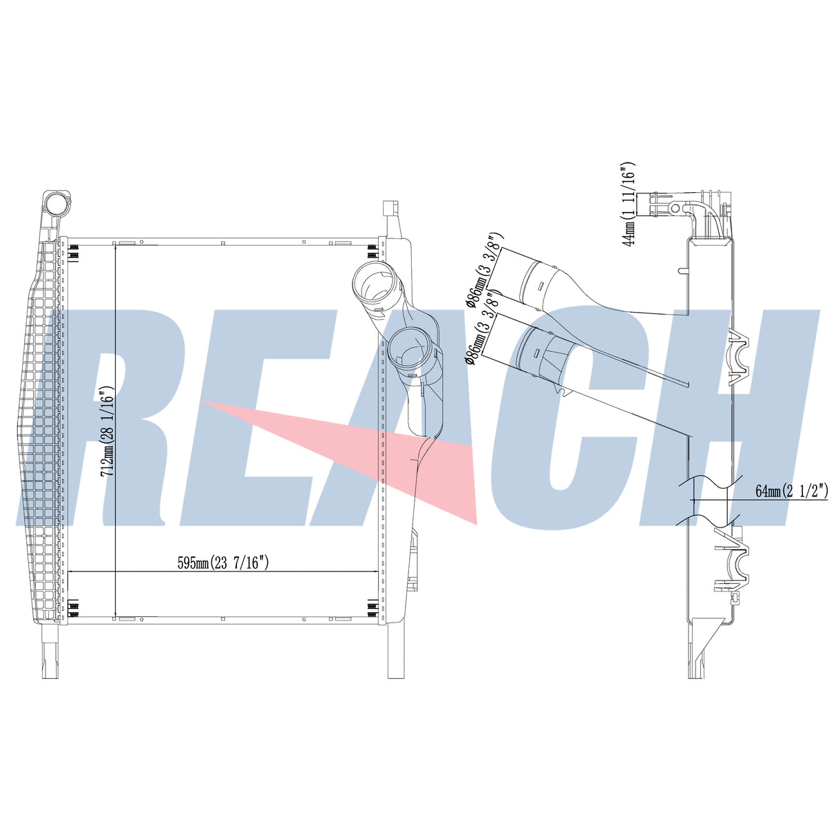 Mercedes Benz Cito O 520 Charge Air Cooler 1998-Present 9405010401