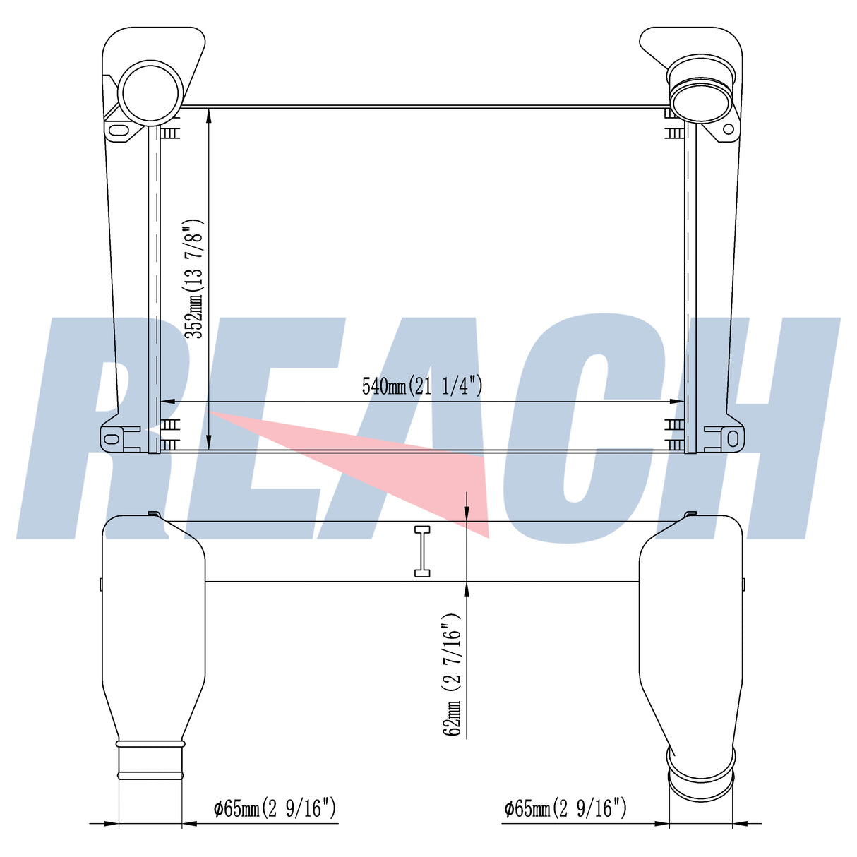 MAN L2000 10.145 Man Charge Air Cooler 1993-2006 81061300066