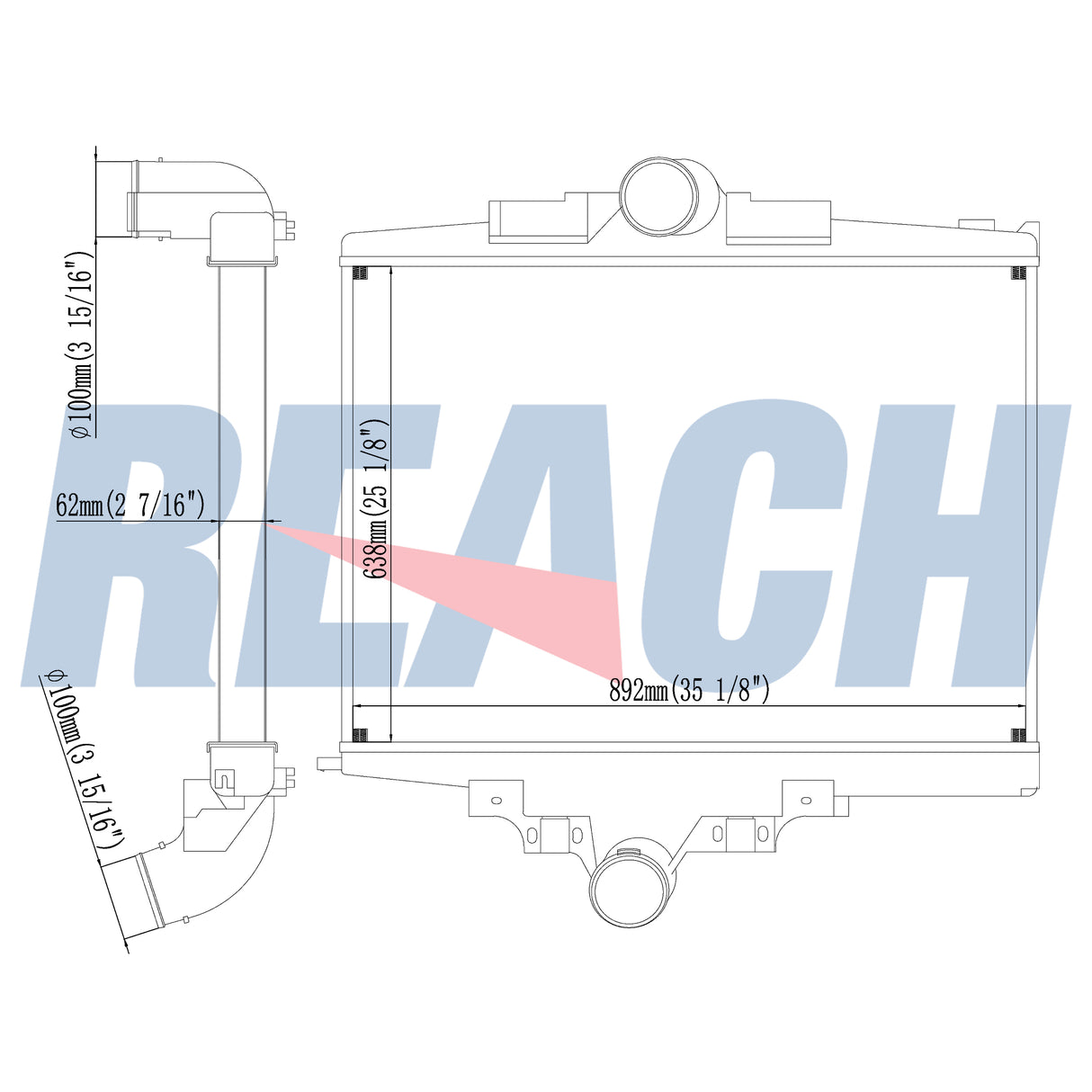 Mercedes Benz Axor Charge Air Cooler 2001-2004 9405010301