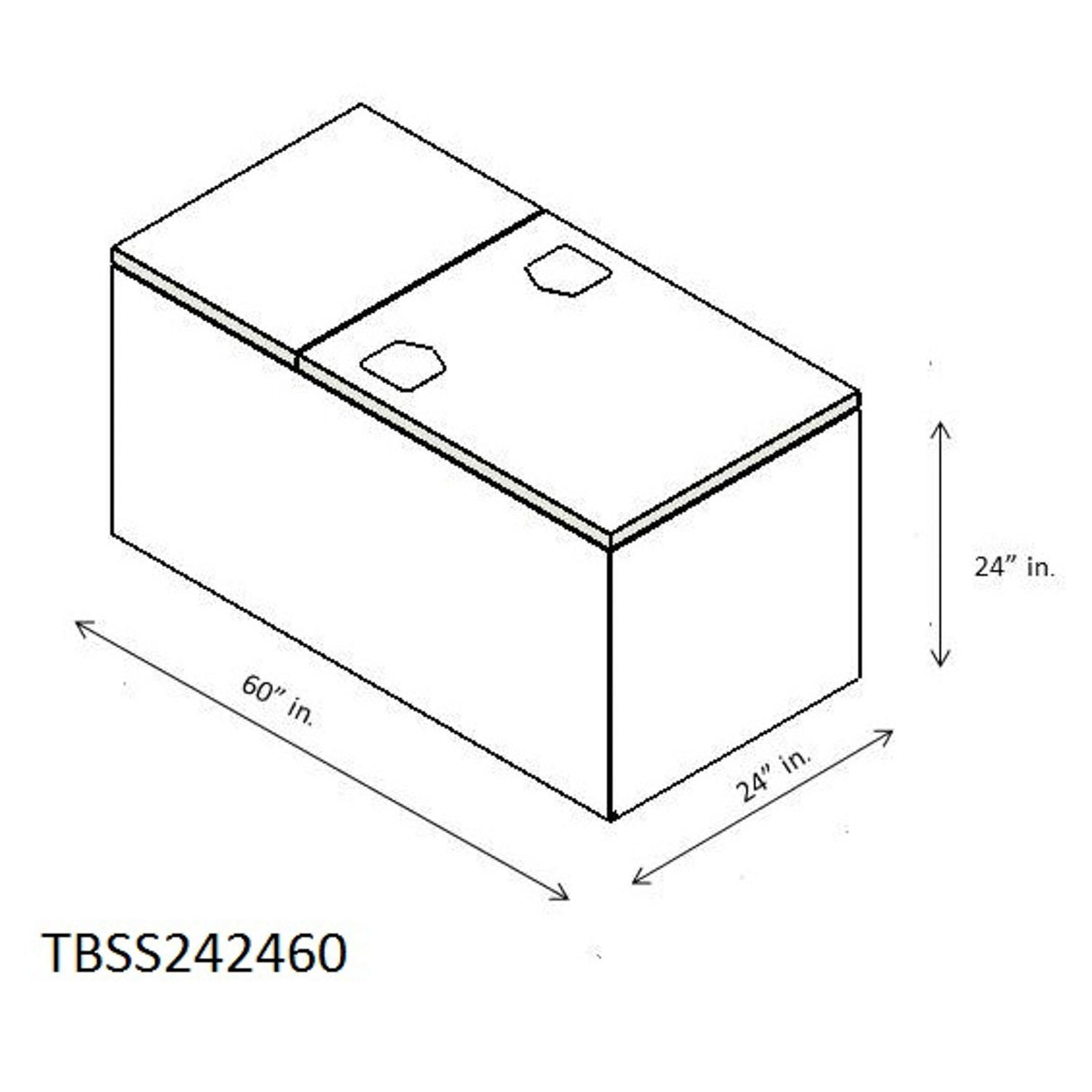 TRLR TBOX 24"H-24"D-60"W SD