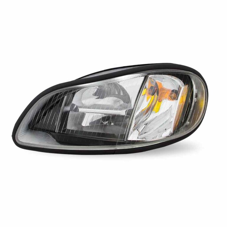 Freightliner M2 Black LED Reflector Headlight Assembly Driver Side