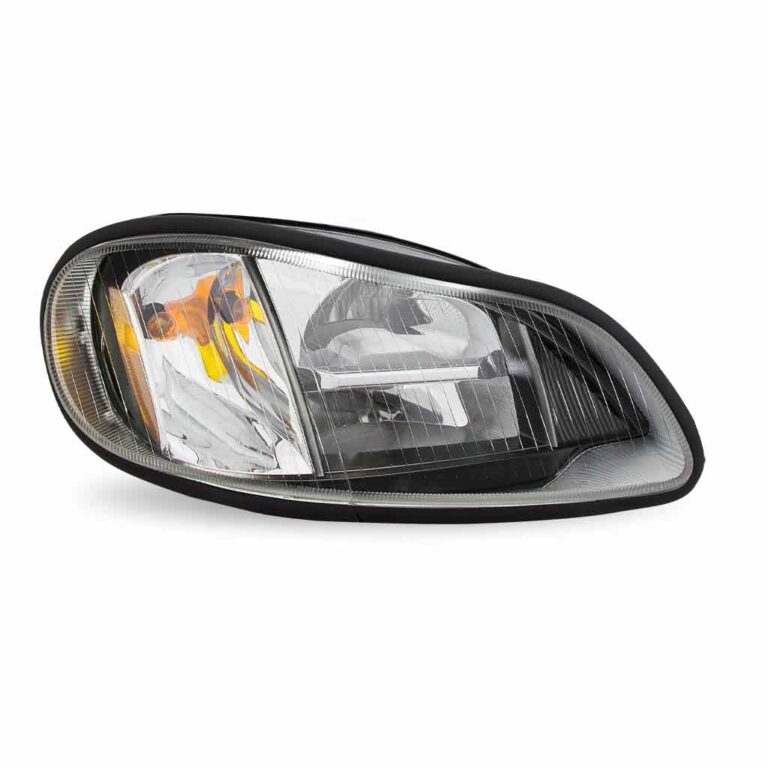 Freightliner M2 Black LED Reflector Headlight Assembly Passenger Side