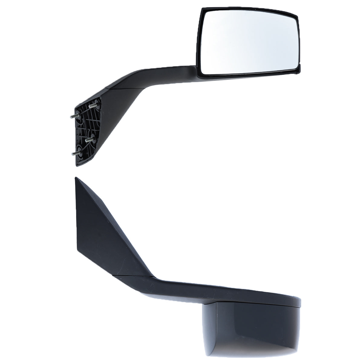 Volvo VNL Black Hood Mirror Assembly Passenger Side 2004 - 2015