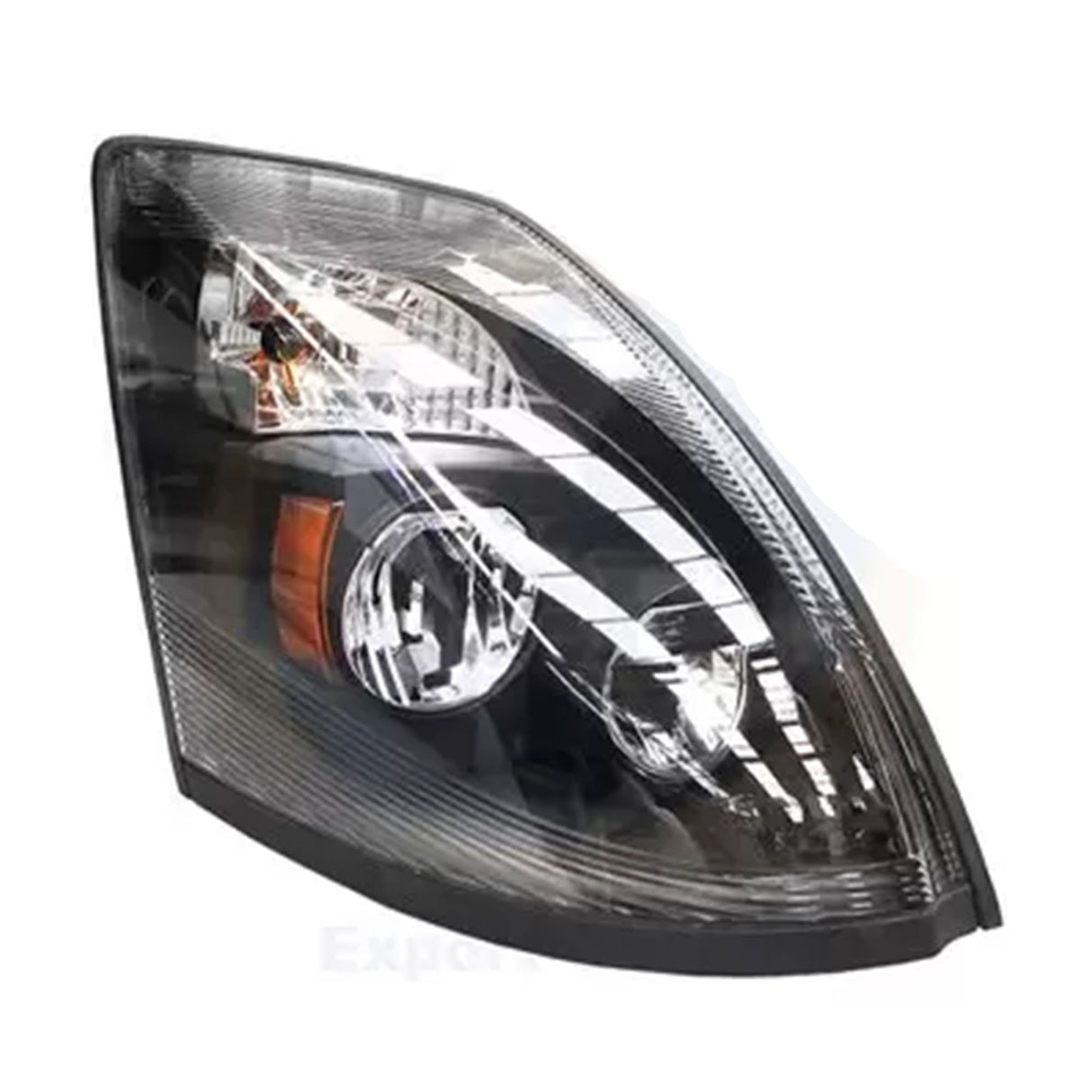 Volvo VNL Headlight LED Black 2004 & Newer Passenger Side