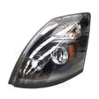 Volvo VNL Headlight LED Black 2004 & Newer Driver Side