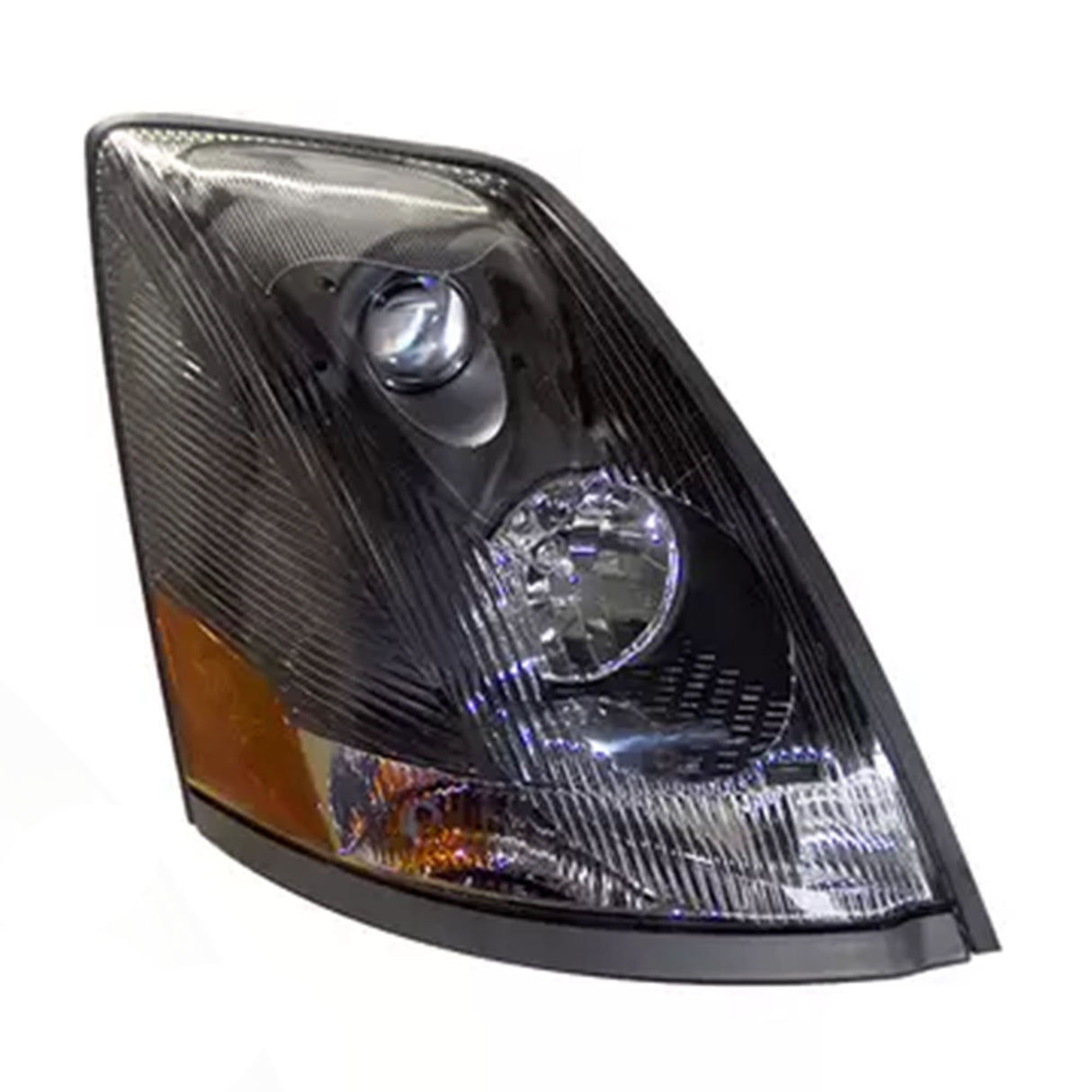 Volvo VNL Headlight Black 2004 & Newer Passenger Side