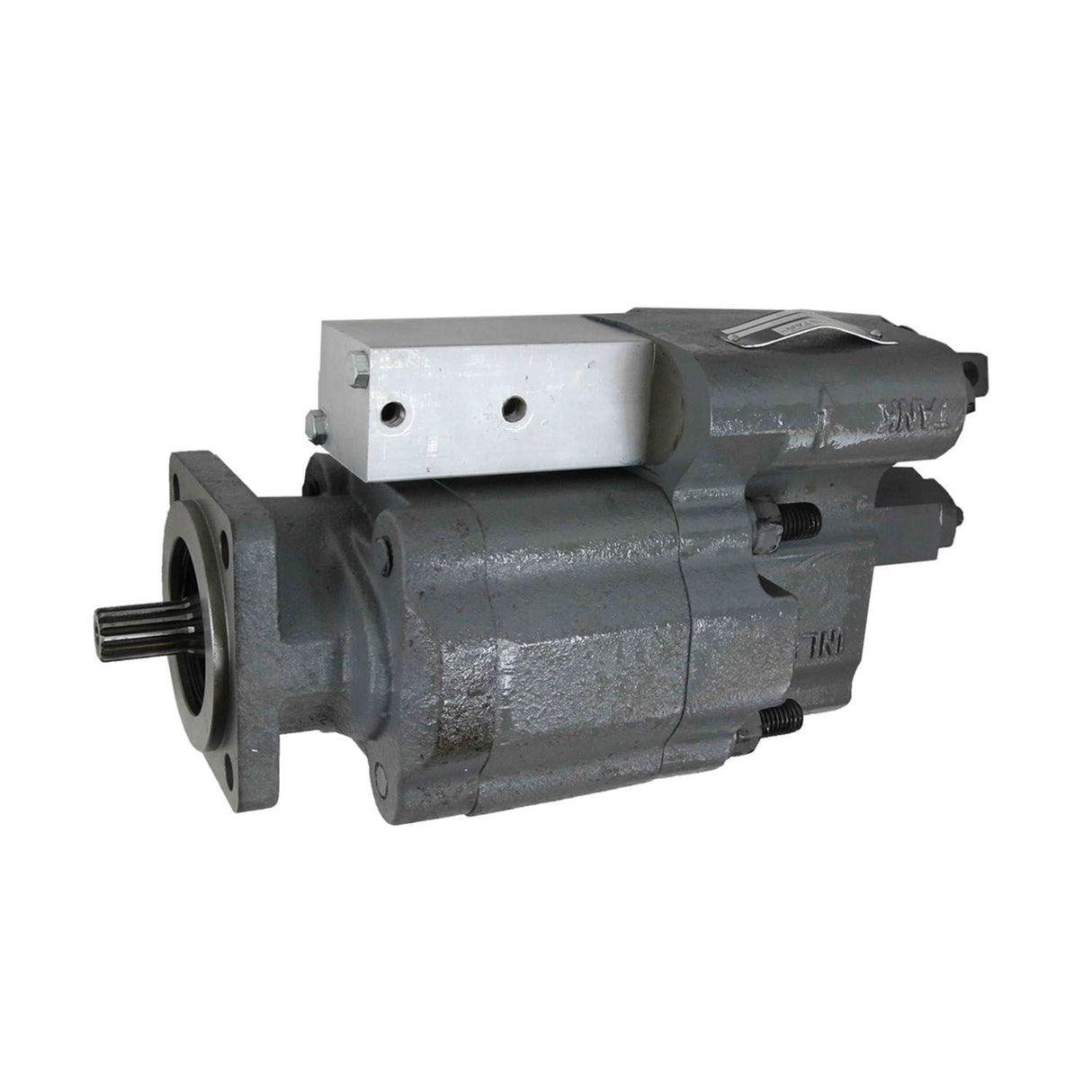 Dump Pump C Series Direct Mount, Includes Air Shifter Cylinder, 7/8" 13 Tooth Spline Shaft, 49 GPM Flow at 1800 RPM, Max. RPM 2400, Extended Studs for Support Bracket, Pre-Mounted Shifter Cylinder, Sleeve Included