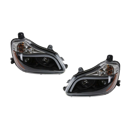Kenworth T680 Headlight Black Led 2013 & Older