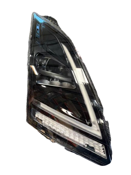 Volvo VNR Aftermarket Replacement LED Black Reflective Headlight Right Passenger Side with DRL, LED Control Module 2018 - 2024