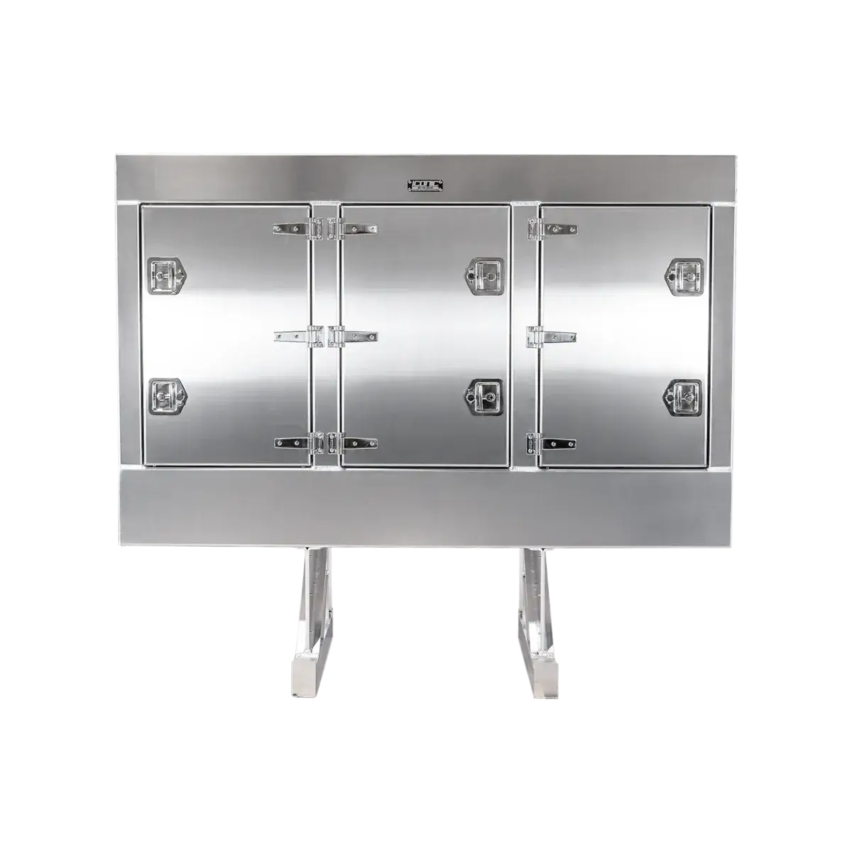 Cab Rack 78”W X 68"H X 24"D -Enclosed Headache Rack w/ 3 Doors (2 T-Handles per door); 2xchain hangers; 1xshelf 78" Width x 68" Height x 24" Depth