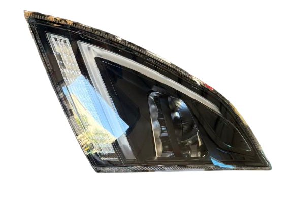 Volvo VNR Aftermarket Replacement LED Black Reflective Headlight Left Driver Side with DRL, LED Control Module 2018 - 2024