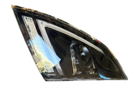 Volvo VNR Aftermarket Replacement LED Black Reflective Headlight Left Driver Side with DRL, LED Control Module 2018 - 2024