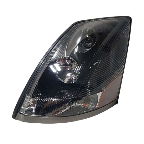 Volvo VNL 2004 - 2015 Head Light Assembly Bulb Type Black 12V Driver 82329124
