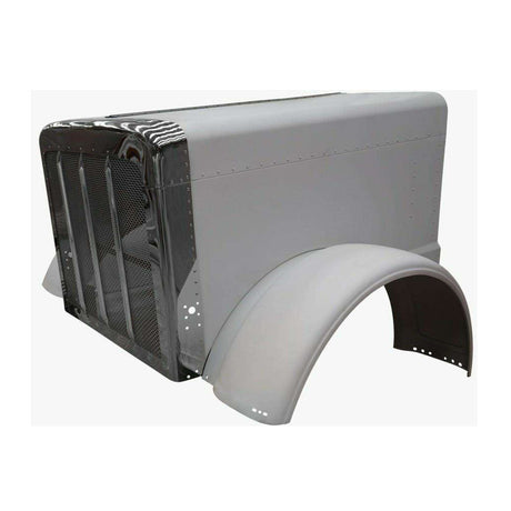 Peterbilt 389 Hood Aluminum With Fiberglass Fenders L29-6111-1000, L29-6097-101