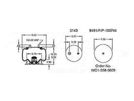 Air Spring - Rolling Lobe 352-2131 1003582131C 1T14C1 2131 66511S029