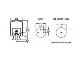 Air Spring - Rolling Lobe 352-5429 1T14C8 5429 FS5429 PW013585429