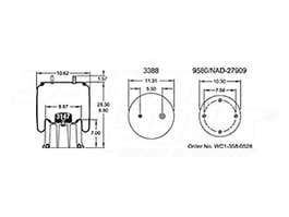 Air Spring - Rolling Lobe 352-5503 1110522A530 1R14174 1R14-174 1T19L12
