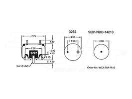 Air Spring - Rolling Lobe 352-5770 1003535770C 1003585770C 1095770 10-95770