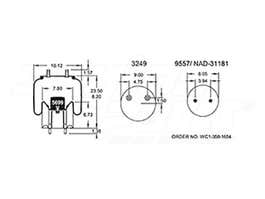 Air Spring - Rolling Lobe 352-6258 1T15VMW8 21227892 6258 64729