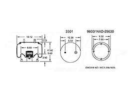 Air Spring - Rolling Lobe 352-8723 069813002 069813-002 101015S962 1R13087