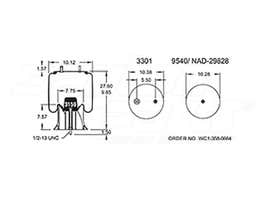 Air Spring - Rolling Lobe 352-8749 101021P486 1R13153 1R13-153 1T17B11