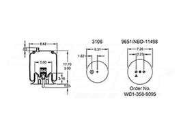 Air Spring - Rolling Lobe 352-8868 057839000 057839-000 057920002 057920-002