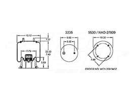 Air Spring - Rolling Lobe 352-8888 1T15M75 1T15M7.5 66700 8888