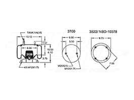 Air Spring - Rolling Lobe 352-8931 1T15M2 77203 8931 AN205362