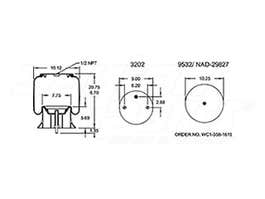 Air Spring - Rolling Lobe 352-9026 0306213 03-06213 0307111 03-07111