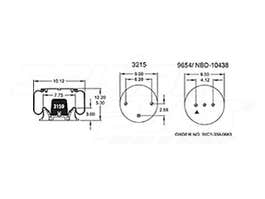 Air Spring - Rolling Lobe 352-9031 1003589031C 1R12115 1R12-115 1R12350
