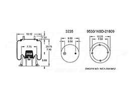 Air Spring - Rolling Lobe 352-9092 1R12220 1R12-220 1T15M6 517096C91