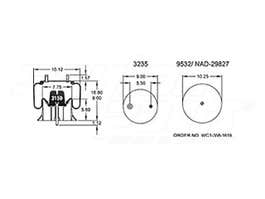 Air Spring - Rolling Lobe 352-9325 1R12505 1R12-505 1T15M2 64451