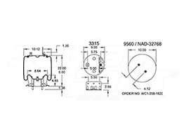 Air Spring - Rolling Lobe 352-9371 1670043C1 1670073C1 1686386C1 1R121074