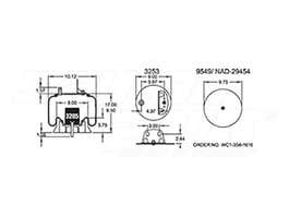 Air Spring - Rolling Lobe 352-9482 1T15M4 69651 90557161 91014A492
