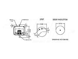 Air Spring - Rolling Lobe 352-9554 060716002 060716-002 060716002L 060716-002L