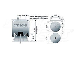 Air Spring - Rolling Lobe 57920-002L 579202 57920-2